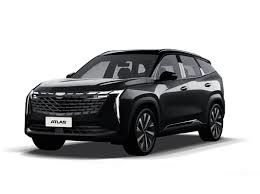 কালো রঙের জিলি আটলাস বু SUV পেট্রোল গাড়ি সামনের চাকা ড্রাইভ যানবাহন